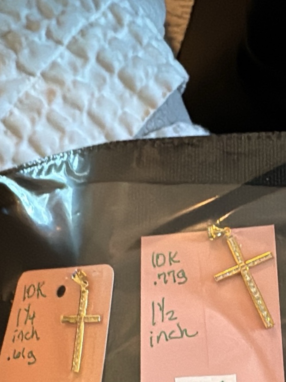 10K Gold Cross Pendant - Yellow Gold 225$ each